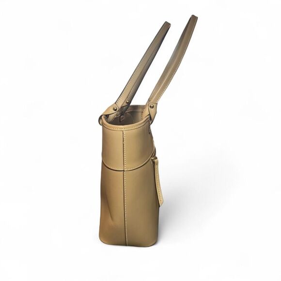 Dooney & Bourke Taupe Beacon Zip Tote Shoulder Work Bag - Picture 4 of 7